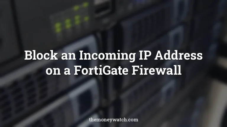 Technology and servers photo for a guide to how to block incoming ip address on fortigate