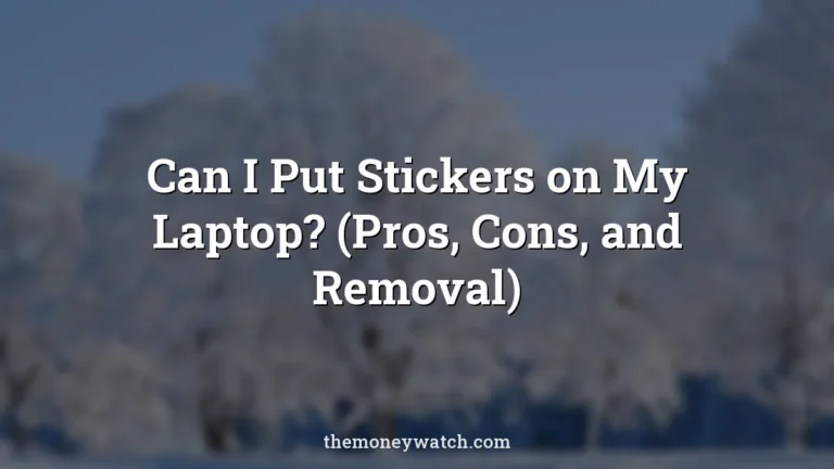 Winter, snow and trees photo for a guide to can i put stickers on my laptop