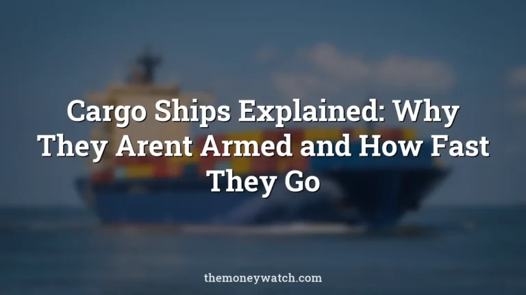 Container ship, container transport and seagoing vessel photo for a guide to why arent cargo ships