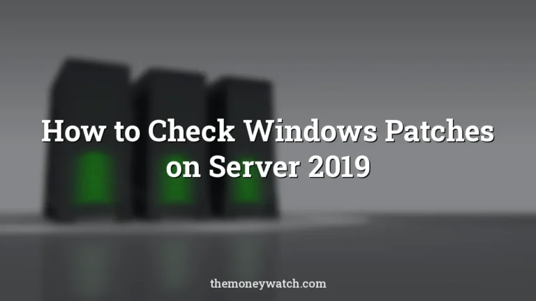 Server, technology and web photo for a guide to how to check windows patches on server