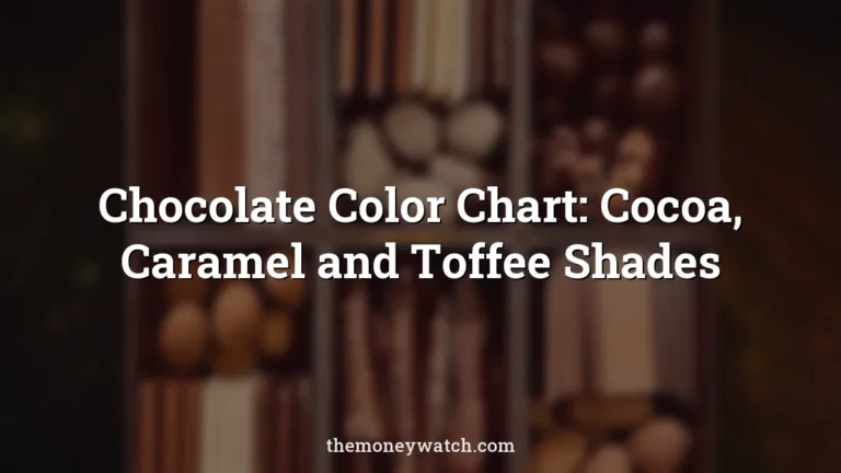 Chocolate, box and square photo for a guide to chocolate color chart