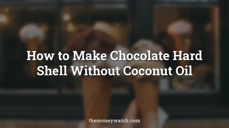 Ice cream photo for a guide to how to make chocolate hard shell without coconut oil