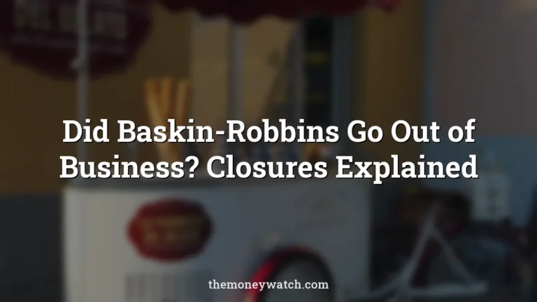Ice cream shop storefront photo for a guide to did baskin robbins go out of business