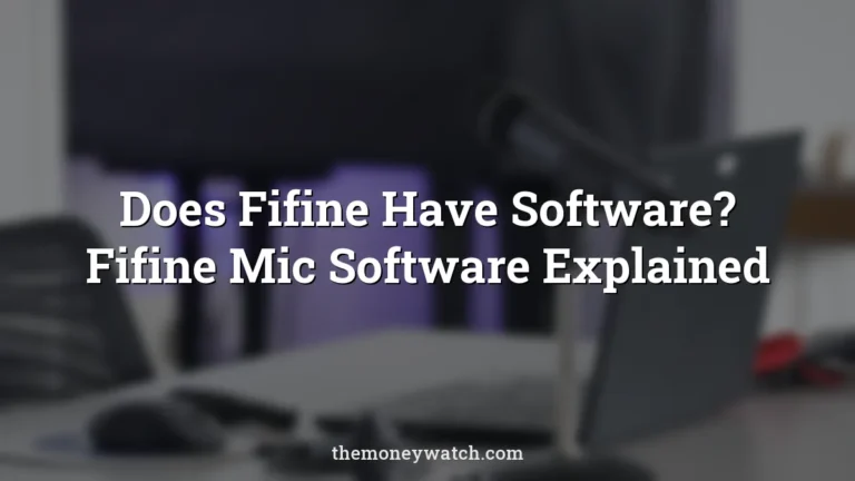 Laptop, conference table and mouse photo for a guide to does fifine have a software