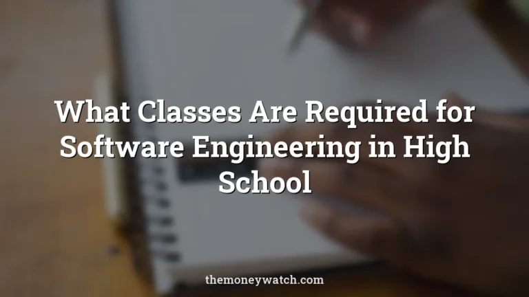 Student photo for a guide to what classes are required for software engineering in high school