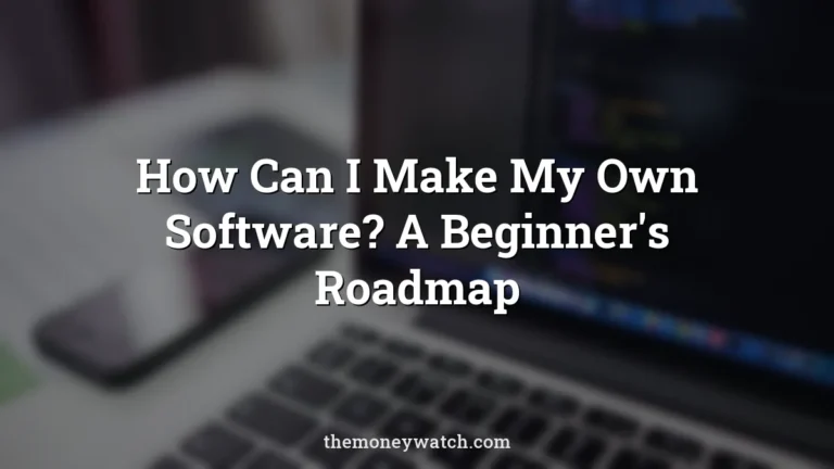 Laptop, macbook and codes photo for a guide to how can i make my own software