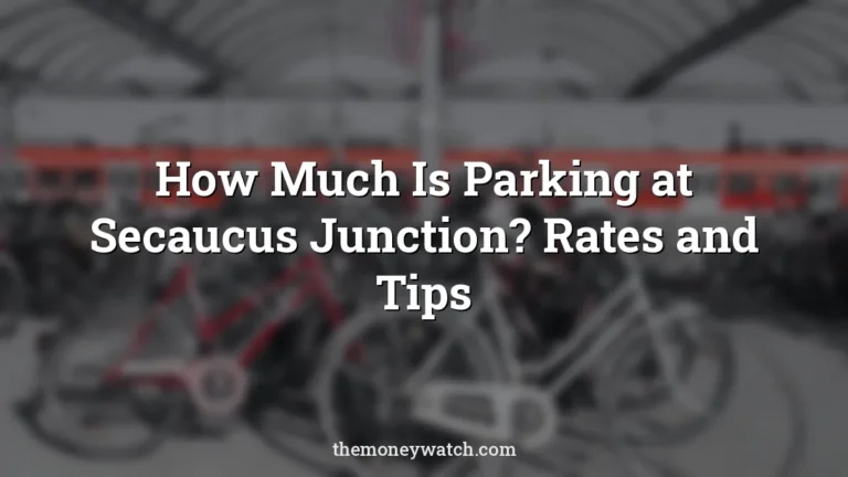 Bicycle and parking space photo for a guide to how much is parking at secaucus junction