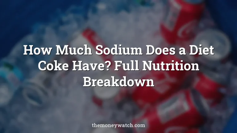 Coca-cola, water and ice photo for a guide to how much sodium does a diet coke