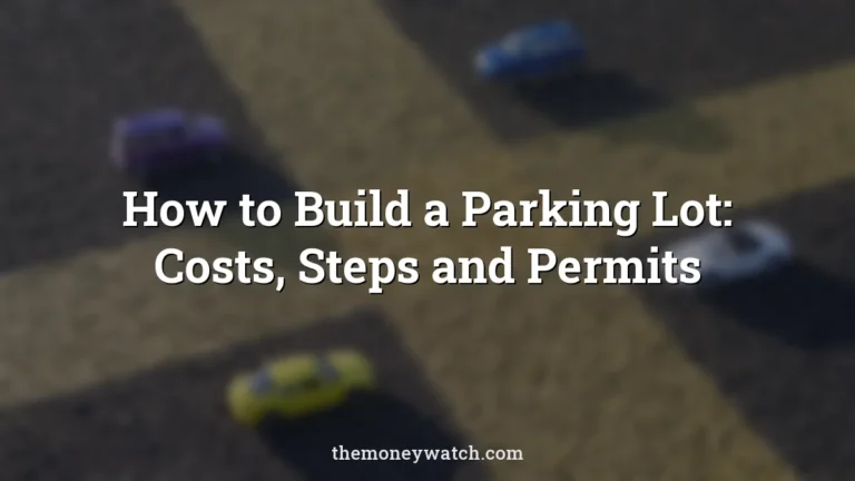 Parking, asphalt and parking lot photo for a guide to how to build a parking lot