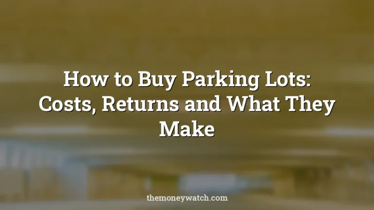 Parking, garage and underneath photo for a guide to how to buy parking lots