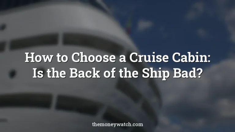 Cruise ship and cruise photo for a guide to is the back of a cruise ship