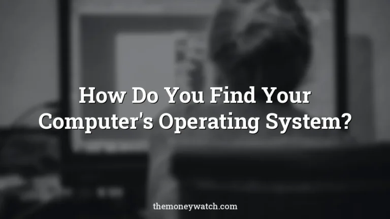 Home office and person photo for a guide to how do you find your computers operating