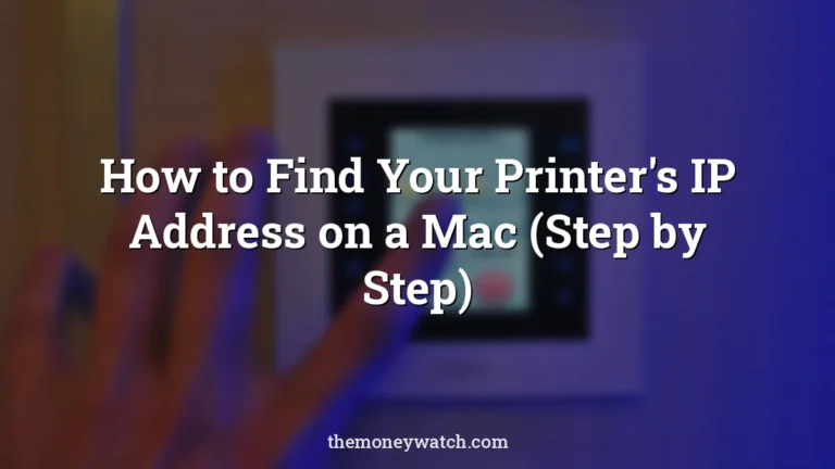 Screen, control and panel photo for a guide to how to find printer ip address on