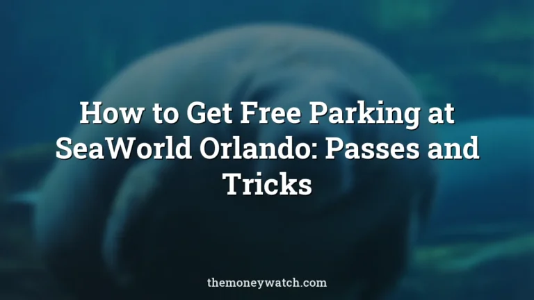 Manatees and seaworld orlando photo for a guide to how to get free parking at seaworld