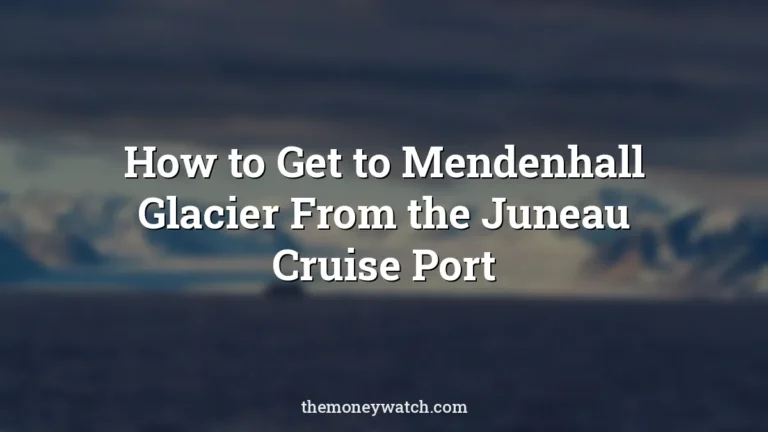 Glacier and nature photo for a guide to how to get to mendenhall glacier from cruise