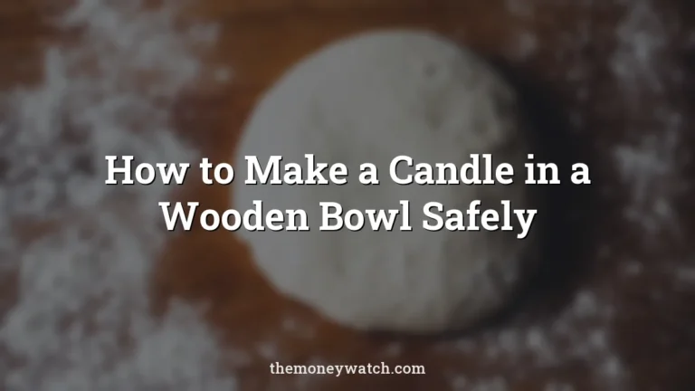 Dough and flour photo for a guide to how to make a candle in a wooden