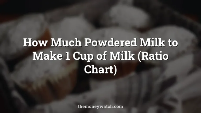 Muffins photo for a guide to how much powdered milk to make 1 cup of milk