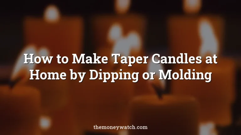 Candles, candlelight and flame photo for a guide to how to make taper candles