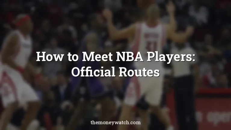 Basketball, professional and game photo for a guide to how to meet nba players