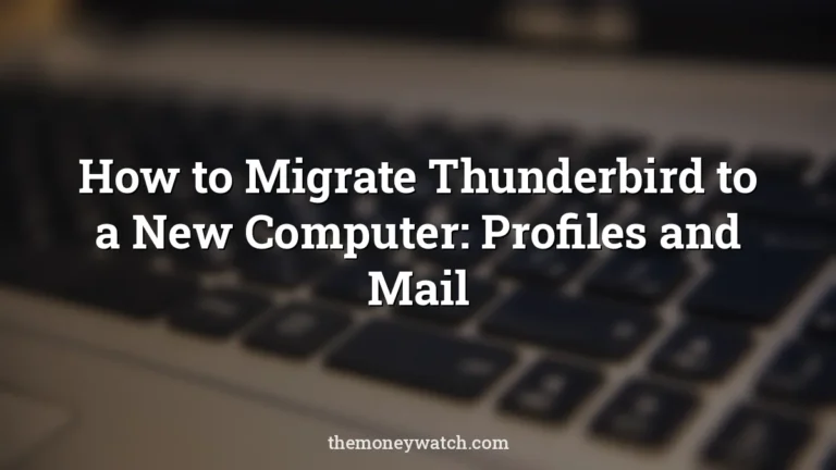 Keyboard, computer and hardware photo for a guide to how to migrate thunderbird to new computer