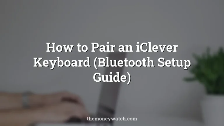 Hands, laptop and working photo for a guide to how to pair iclever keyboard