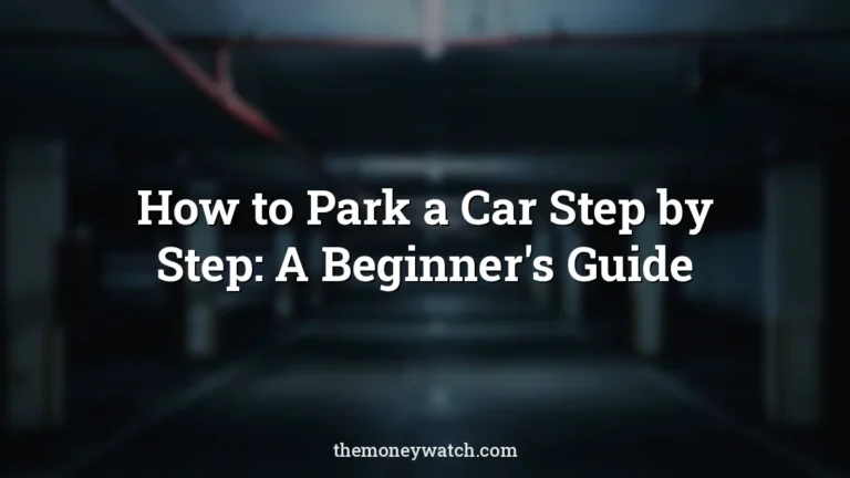 Dark, empty and lights photo for a guide to how to park a car step by