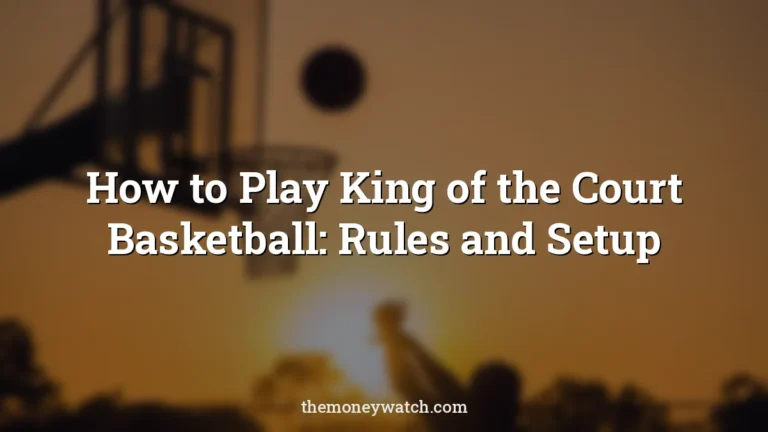 Basketball, sport and ball photo for a guide to how to play king of the court
