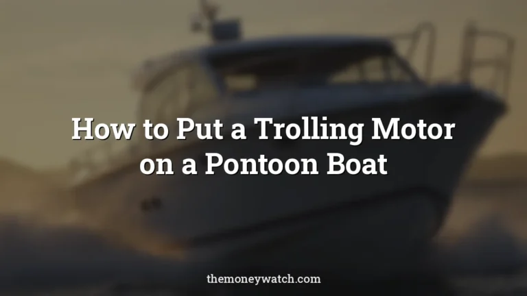 Nimbus photo for a guide to how to put a trolling motor on a pontoon boat