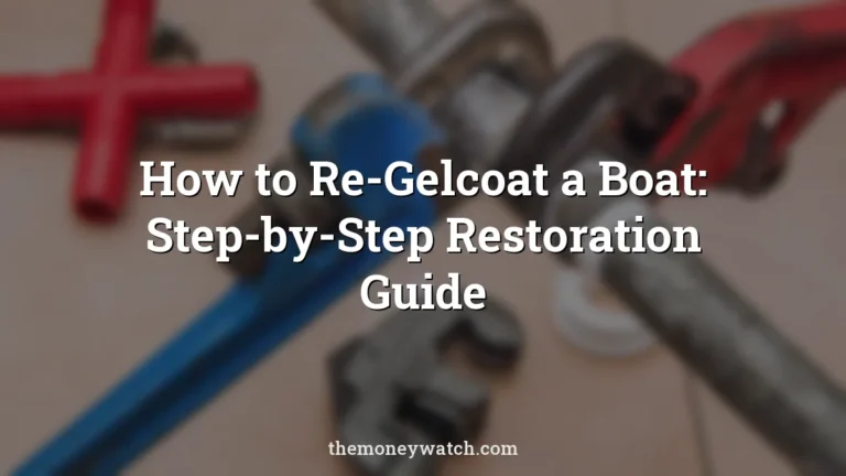 Plumbing, pipe and wrenches photo for a guide to how to re gelcoat a boat