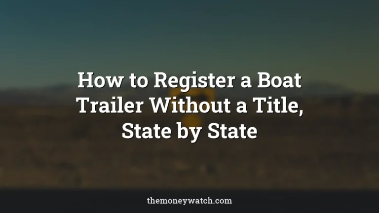 Arrows photo for a guide to how do i register a boat trailer without a title
