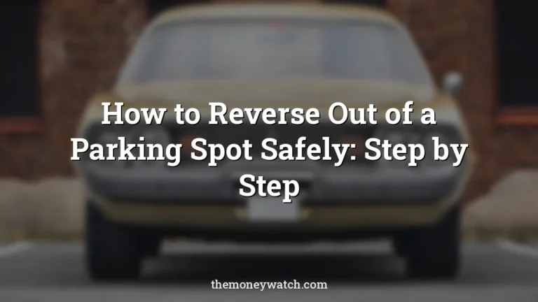 Car, automobile and vehicle photo for a guide to how to reverse out of a parking