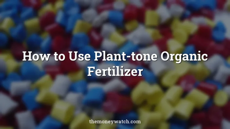 Plastic, polymer and granules photo for a guide to how to use plant tone organic fertilizer