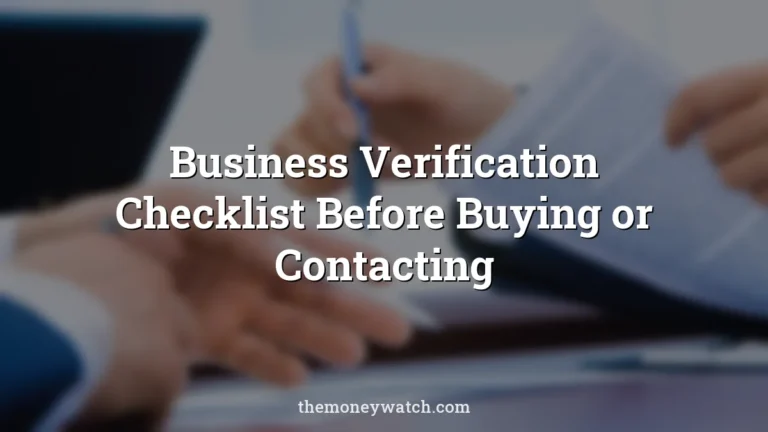 Laptop, office and hand photo for a guide to business verification checklist