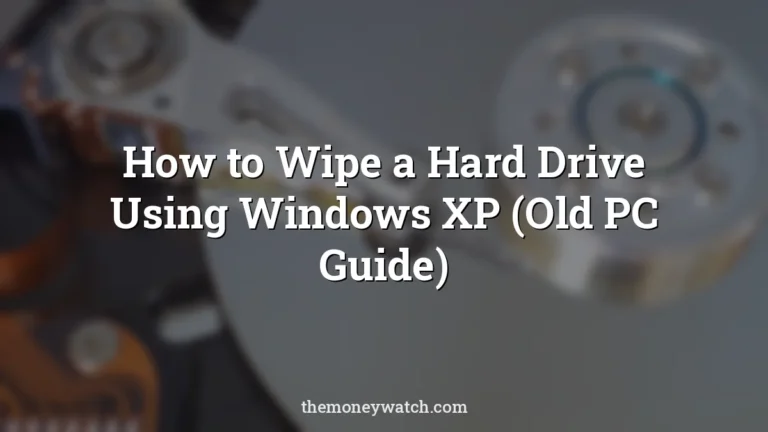 Hard disk photo for a guide to how to wipe a hard drive with windows xp