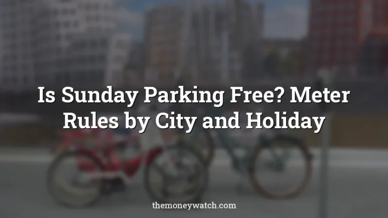 Bicycle parking, bike racks and city photo for a guide to is sunday parking free