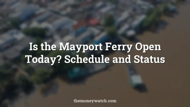 River, houses and boat photo for a guide to is the mayport ferry open today
