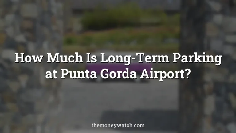 Airport photo for a guide to how much is long term parking at punta gorda airport