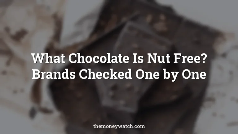 Chocolate, dark chocolate and cocoa photo for a guide to what chocolate is nut free