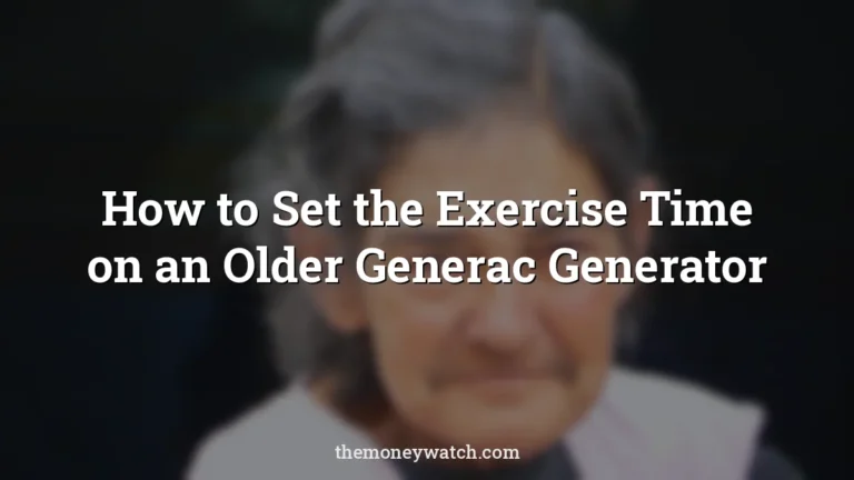 Woman and standby photo for a guide to how to set exercise time on older generac