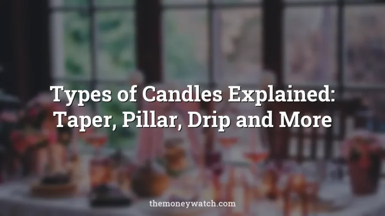 Christmas background, table and setting photo for a guide to what is a taper candle