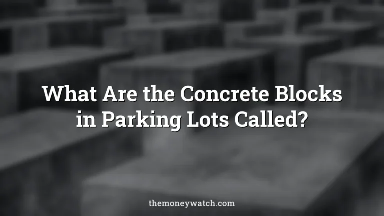 Memorial and concrete photo for a guide to what are the concrete blocks in parking lots