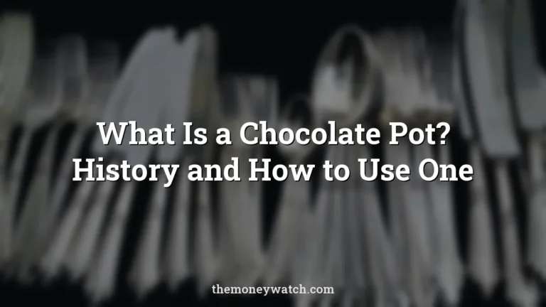 Antique silver chocolate pot photo for a guide to what is a chocolate pot