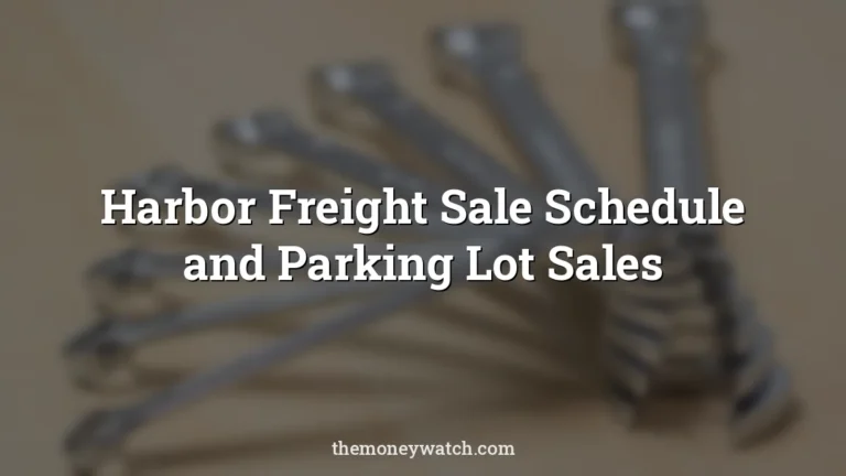 Wrench, screws and craft photo for a guide to Harbor Freight sale schedule