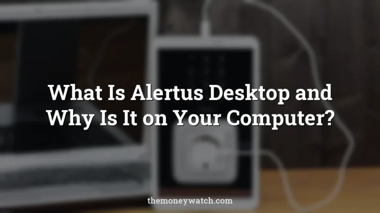 Laptop emergency notification office photo for a guide to what is alertus desktop