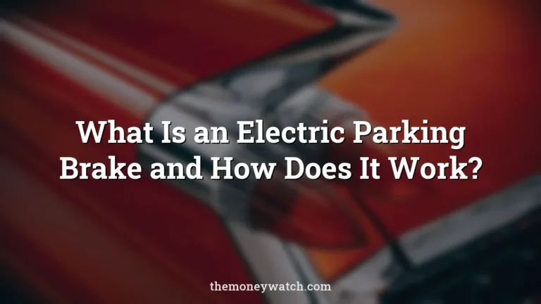 Car, classic and tail lights photo for a guide to what is an electric parking brake