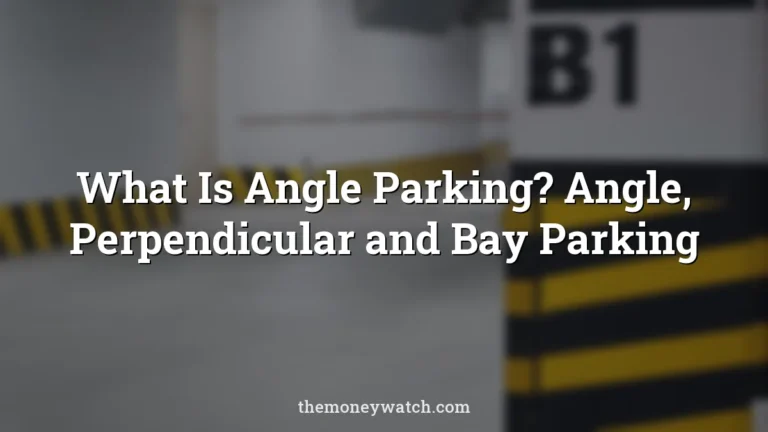 Parking lot, underground and garage photo for a guide to what is angle parking