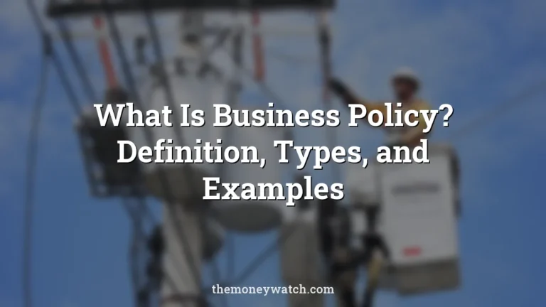Electrician, electricity and job photo for a guide to what is business policy