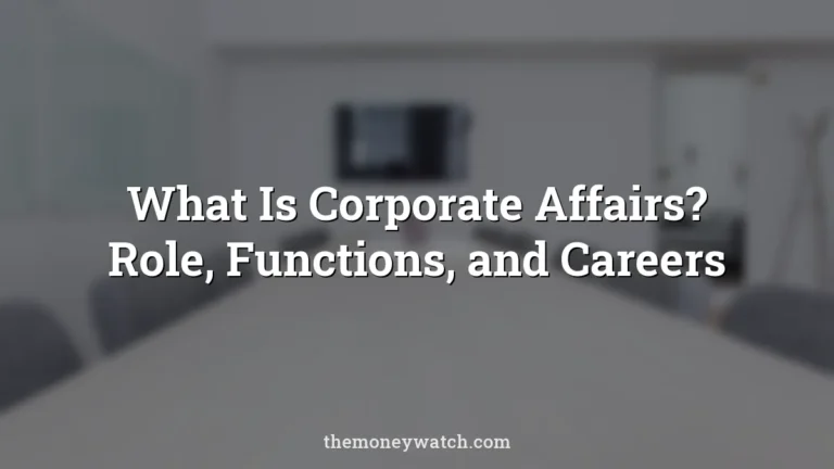 Chairs, conference room and furniture photo for a guide to what is corporate affairs