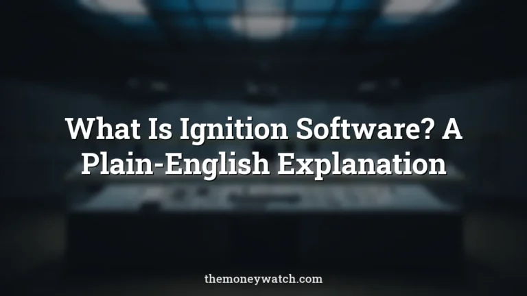 Controls, indoors and room photo for a guide to what is ignition software