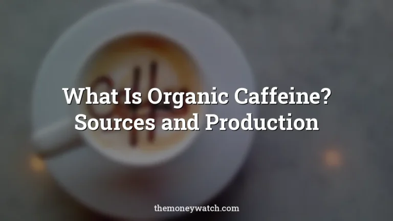Coffee, snack and coffee shop photo for a guide to what is organic caffeine